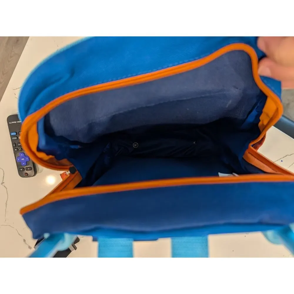 Go Diego Go Rolling Backpack Save The Elephant To The Rescue Blue Orange VTG...